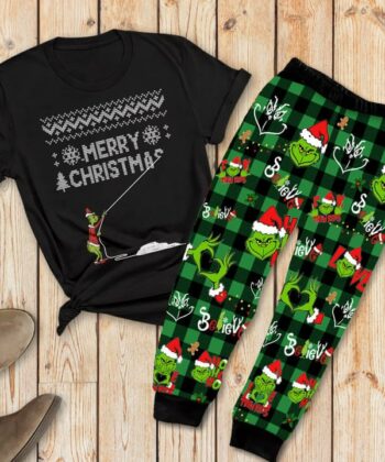 Grinch On Mode Family Christmas Pajamas Set, Christmas Pajamas Set, Personalized Family Pajamas, Family Christmas Pajamas Set EHIVM-53231