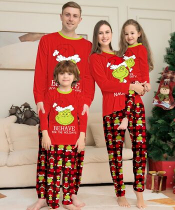 New Grinch Family Matching Pajamas,Christmas 2023 Custom Shirt,Christmas Trip Shirt,Christmas Squad Shirt,Christmas Grinch Family Shirt, EHIVM-53231