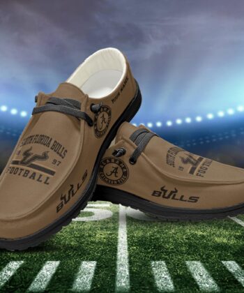 South Florida Bulls Team H-D Shoes Custom Your Name, Football Team Shoes For Fan, Sport Gifts ETRG-53325