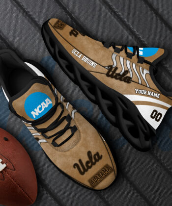 UCLA Bruins Black Max Soul Shoes, White Max Soul Shoes Custom Your Name And Number, Sports Gift For Fan EHIVM-53312