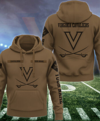 Virginia Cavaliers Hoodie Custom Your Name, Football Team Hoodie, FootBall Fan Gifts EHIVM-53143