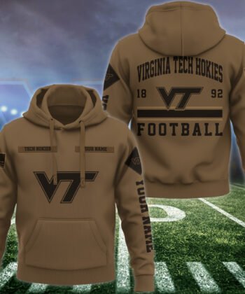 Virginia Tech Hokies Hoodie Custom Your Name, Football Team Hoodie, FootBall Fan Gifts EHIVM-53246