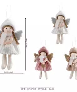 2024 New Year Gift Cute Christmas Angel Doll Xmas Tree Ornament Noel Deco Christmas Decoration for Home Natal Navidad 2023 Decor 6