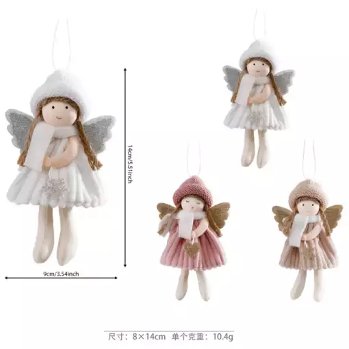 2024 New Year Gift Cute Christmas Angel Doll Xmas Tree Ornament Noel Deco Christmas Decoration for Home Natal Navidad 2023 Decor 6